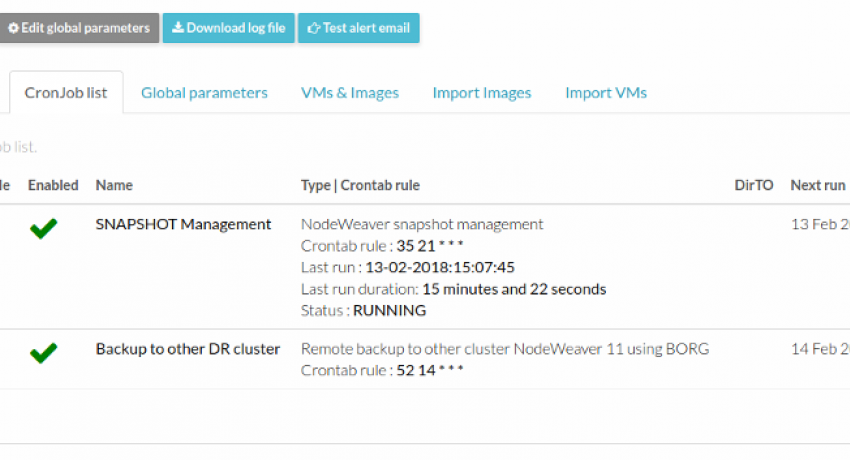 THE NEW NODEWEAVER SNAPSHOT AND BACKUP SCHEDULER